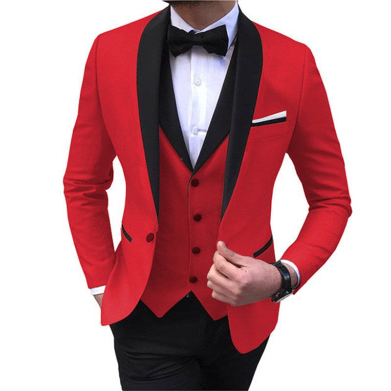 New Men'S Suit Three Piece Business Suit