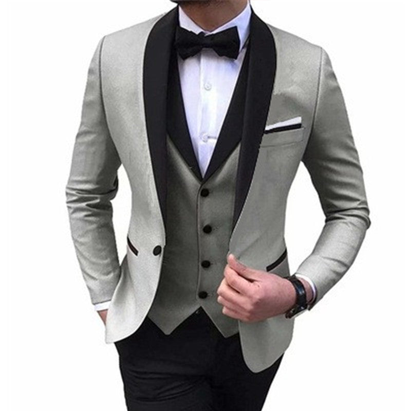New Men'S Suit Three Piece Business Suit